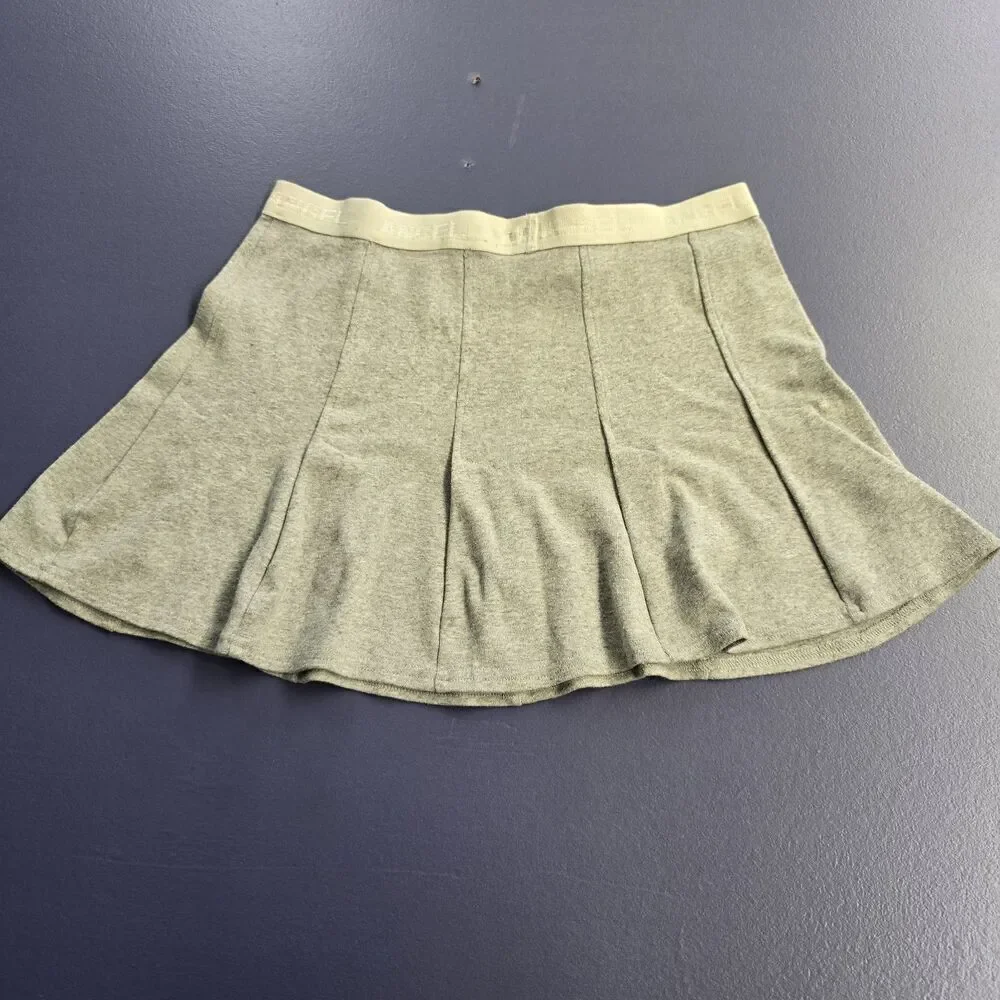 Zoey & Beth: Angel Mini Skirt Gray Size Medium Jrs Y2k Vintage (A44)